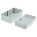CAMDENBOSS 2000 Series Grey Grey Lid ABS Enclosure IP54 90mm x 190mm x 110mm BIM2006/26-GY/GY