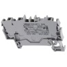 WAGO TOPJOB S 2002 Series Feed Through Terminal Block, Grey, 2.5mm² Cable CSA, 1-Level, Cage Clamp, 800V, 24A 2002-1301