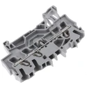WAGO TOPJOB S 2002 Series Feed Through Terminal Block, Grey, 2.5mm² Cable CSA, 1-Level, Cage Clamp, 800V, 24A 2002-1301