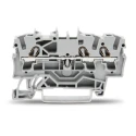WAGO TOPJOB S 2002 Series Feed Through Terminal Block, Grey, 2.5mm² Cable CSA, 1-Level, Cage Clamp, 800V, 24A 2002-1301
