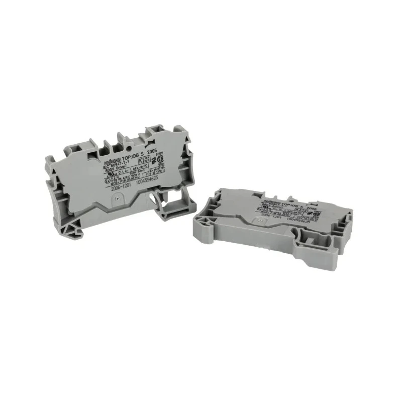 WAGO Feed Through Terminal Block Grey 6mm² 1-Level Cage Clamp IECEx/ATEX 2006-1201