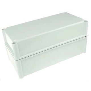 Fibox SOLID PC Series Polycarbonate Enclosure Grey Lid, IP66 IP67 IK08 IK09 180 mm x 378 mm x 188 mm PC 3819 18 G ENCLOSURE