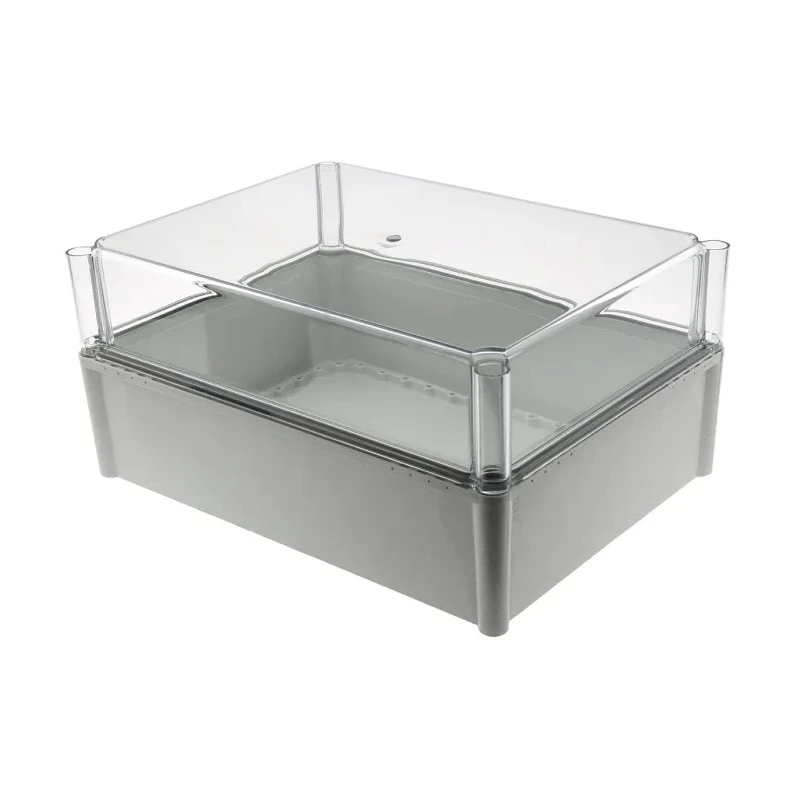 Ensto SOLID PC Series Grey Transparent Lid Polycarbonate Enclosure IK09 IK08 180mm x 378mm x 278mm IP67