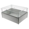 Ensto SOLID PC Series Grey Transparent Lid Polycarbonate Enclosure IK09 IK08 180mm x 378mm x 278mm IP67