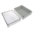 Ensto SOLID PC Series Grey Transparent Lid Polycarbonate Enclosure IK09 IK08 180mm x 378mm x 278mm IP67