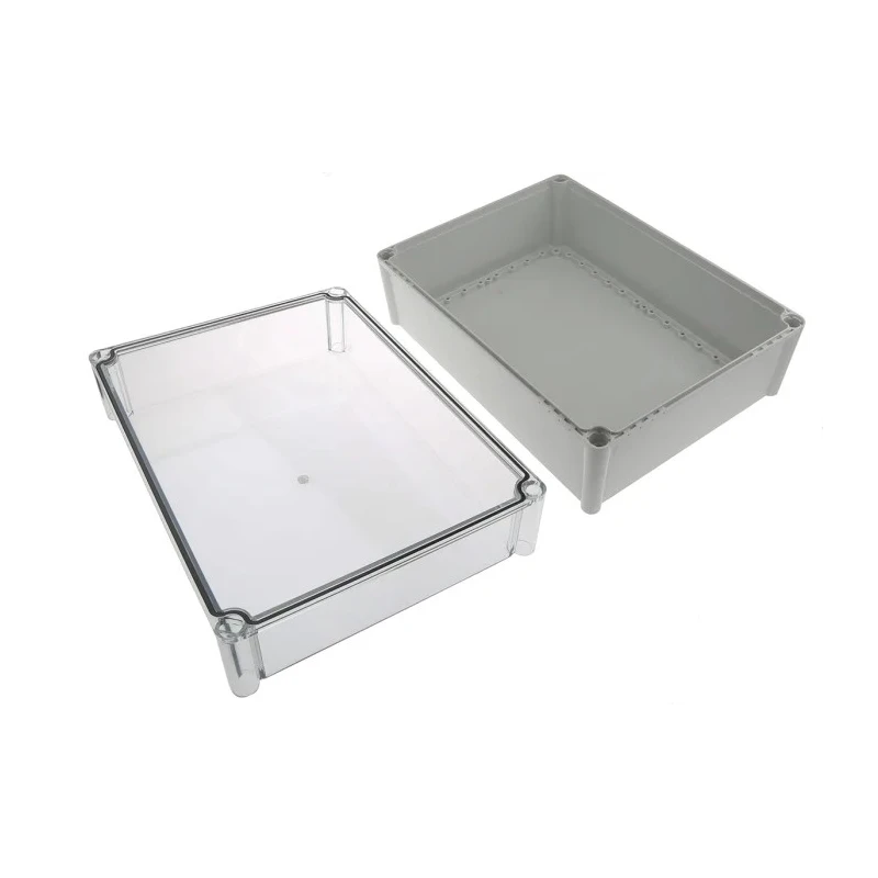 Ensto SOLID PC Series Grey Transparent Lid Polycarbonate Enclosure IK09 IK08 180mm x 378mm x 278mm IP67