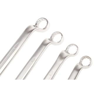 Bahco 8-Piece Ring Spanner Set 6 x 7 To 20 x 22 mm Alloy Steel Nickel Chrome Plated 2M/8T