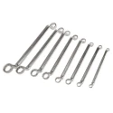 Bahco 8-Piece Ring Spanner Set 6 x 7 To 20 x 22 mm Alloy Steel Nickel Chrome Plated 2M/8T