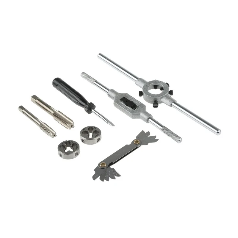 EVENTUS 16-Piece High Speed Steel Thread Tap & Die Set M3 to M12, Professional Mechanical Threading Tools 10711
