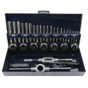 EVENTUS 16-Piece High Speed Steel Thread Tap & Die Set M3 to M12, Professional Mechanical Threading Tools 10711