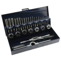EVENTUS 16-Piece High Speed Steel Thread Tap & Die Set M3 to M12, Professional Mechanical Threading Tools 10711