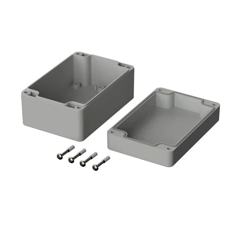 Bopla Flanged Euromas Series ABS General Purpose Enclosure Grey Lid IP65 55mm x 122mm x 120mm 03217000