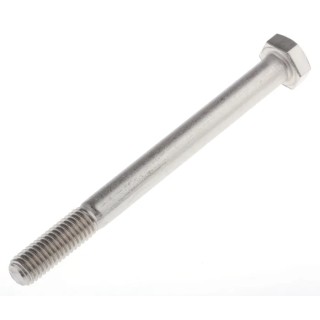 RS PRO Plain Stainless Steel Hex Bolt M8 x 90 mm 304 Grade DIN 931 508-0972