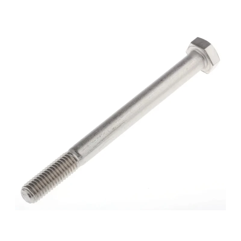 RS PRO Plain Stainless Steel Hex Bolt M8 x 90 mm 304 Grade DIN 931 508-0972