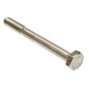 RS PRO Plain Stainless Steel Hex Bolt M10 x 100 mm Grade 304 DIN 931 508-1076