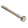 RS PRO Plain Stainless Steel Hex Bolt M10 x 100 mm Grade 304 DIN 931 508-1076
