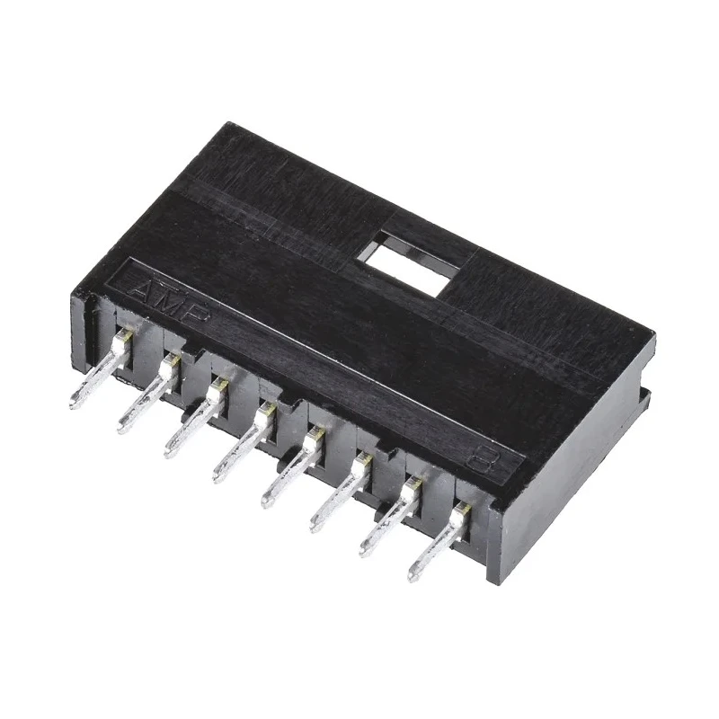 TE Connectivity AMPMODU MOD II Series Straight Through Hole PCB Header, 8 Contacts, 2.54 mm Pitch, 1 Row, Shrouded 280373-1