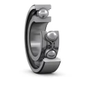 SKF Single Row Deep Groove Ball Bearing 55 mm ID, 100 mm OD, 21 mm Width, C3 Clearance, 9000 rpm 6211/C3