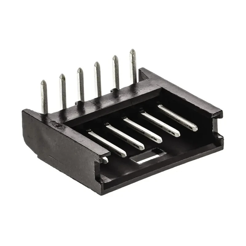 TE Connectivity AMPMODU MOD II Series Right Angle Through Hole PCB Header, 6 Contacts, 2.54 mm Pitch, 1 Row 280379-1