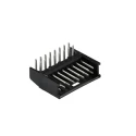 TE Connectivity AMPMODU Mod II Series Right Angle Through Hole 16 Contact 2.54 mm Pitch 2 Row Shrouded PCB Header 280390-1