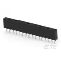 TE Connectivity AMPMODU HV100 Series Straight Through Hole PCB Socket, 16-Contact, 1 Row, 2.54 mm Pitch Solder HV100