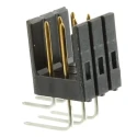 TE Connectivity AMPMODU MOD II Series Right Angle Through Hole PCB Header, 6 Contacts, 2.54 mm Pitch, 2 Row 826470-3