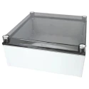 Fibox Polycarbonate Wall Box CAB PCQ Series IP66, IP67 Transparent Door, 172 mm x 400 mm x 400 mm 