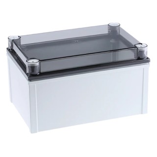 Fibox CAB PCQ Series Polycarbonate Wall Box with Transparent Door IP66 IP67, 172 mm x 198 mm x 298 mm 