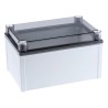 Fibox CAB PCQ Series Polycarbonate Wall Box with Transparent Door IP66 IP67, 172 mm x 198 mm x 298 mm