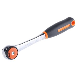 Bahco 1/2 in Chrome Vanadium Steel Ratchet with Ratchet Handle Nickel Chrome Plated 267mm Overall 8150RN-1/2