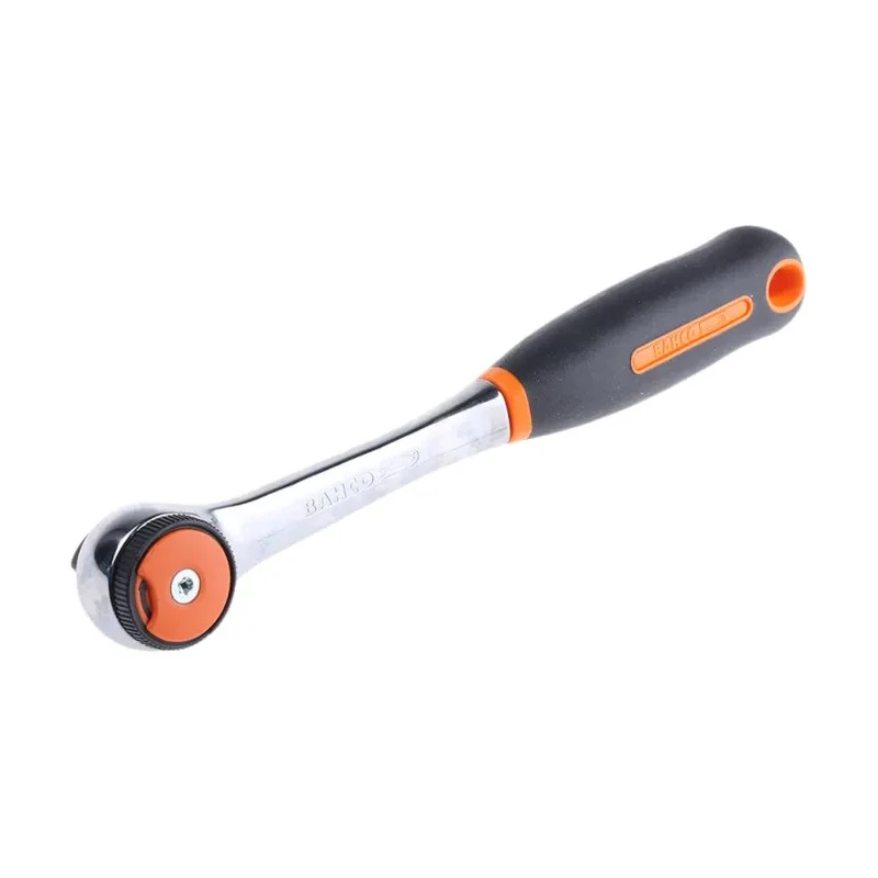 Bahco 1/2 in Chrome Vanadium Steel Ratchet with Ratchet Handle Nickel Chrome Plated 267mm Overall 8150RN-1/2
