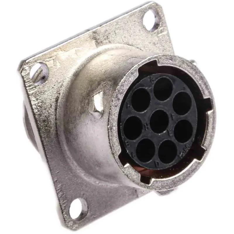 Souriau Sunbank by Eaton UTO Straight 8 Way Wall Mount MIL Spec Circular Connector Female Contacts Shell Size 12 UT00128SH6