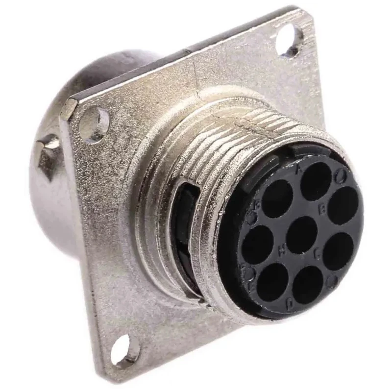 Souriau Sunbank by Eaton UTO Straight 8 Way Wall Mount MIL Spec Circular Connector Female Contacts Shell Size 12 UT00128SH6