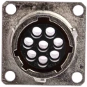 Souriau Sunbank by Eaton UTO Straight 8 Way Wall Mount MIL Spec Circular Connector Female Contacts Shell Size 12 UT00128SH6
