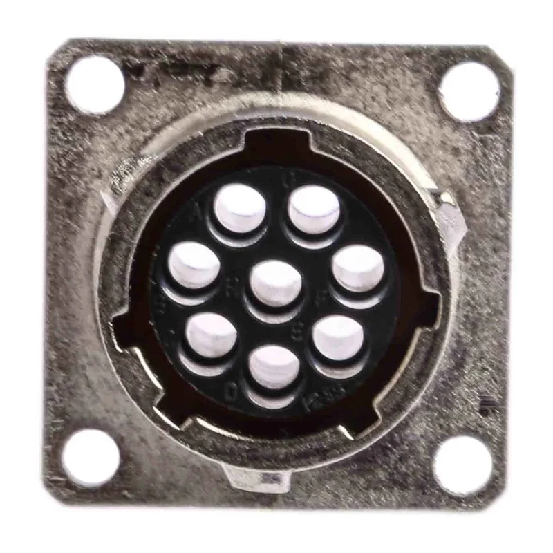 Souriau Sunbank by Eaton UTO Straight 8 Way Wall Mount MIL Spec Circular Connector Female Contacts Shell Size 12 UT00128SH6