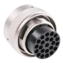 Souriau Sunbank by Eaton MIL Spec Circular Connector UTO Straight 23 Way Cable Male Contacts Shell Size 18 UT061823PH