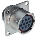 Souriau Sunbank by Eaton UTO Straight 26 Way Wall Mount MIL Spec Circular Connector Female Contacts Shell Size UT0W01626SH6
