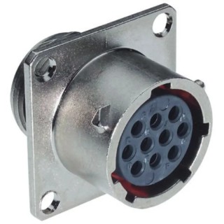 Souriau Sunbank by Eaton UTO Straight 26 Way Wall Mount MIL Spec Circular Connector Female Contacts Shell Size UT0W01626SH6