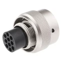 Souriau Sunbank by Eaton MIL Spec Circular Connector 10 Contacts Male Cable Mount Straight Aluminium Zinc Alloy UT0W61210PH