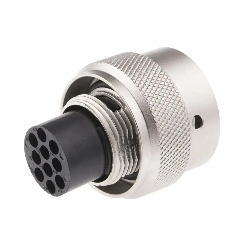 Souriau Sunbank by Eaton MIL Spec Circular Connector 10 Contacts Male Cable Mount Straight Aluminium Zinc Alloy UT0W61210PH