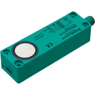 Pepperl + Fuchs Block Ultrasonic Proximity Sensor M12 x 1 Thread, 2000 mm Detection, 4 to 20 mA Output, 3V UB2000-F54-I-V15