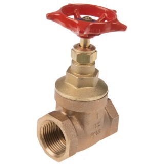 RS PRO Bronze Body Gate Valve 1 in BSPT Female Port, 20 bar Maximum Operating Pressure 510-3845