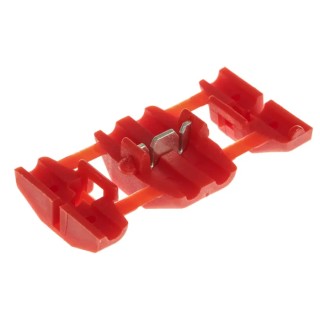 RS PRO Tap Splice Connector Red Insulated Nylon 16 AWG Brass Crimp Termination 34mm 35mm Diameter 510-4898