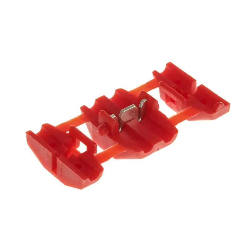 RS PRO Tap Splice Connector Red Insulated Nylon 16 AWG Brass Crimp Termination 34mm 35mm Diameter 510-4898