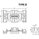 RS PRO Tap Splice Connector Red Insulated Nylon 16 AWG Brass Crimp Termination 34mm 35mm Diameter 510-4898