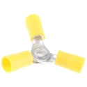 RS PRO Insulated Ring Terminal, 4 mm Stud Size, 12 AWG to 10 AWG Wire Size, Vinyl Insulation, Yellow 510-4977