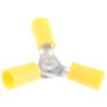 RS PRO Insulated Ring Terminal, 4 mm Stud Size, 12 AWG to 10 AWG Wire Size, Vinyl Insulation, Yellow 510-4977