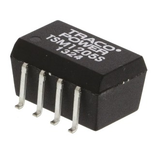 TRACOPOWER 1W Surface Mount Isolated DC/DC Converter 5V DC Output 200mA Input 10.8V–13.2V TSM 1205S