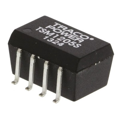 TRACOPOWER 1W Surface Mount Isolated DC/DC Converter 5V DC Output 200mA Input 10.8V–13.2V TSM 1205S