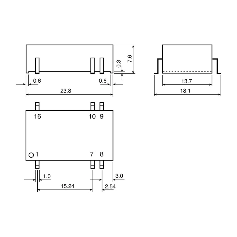 TRACOPOWER 2W Surface Mount DC/DC Converter 5V DC 400mA 18V-36V Input TES 2N-2411